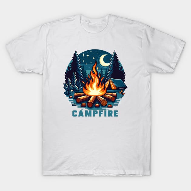 Campfire T-Shirt by Mpd Art